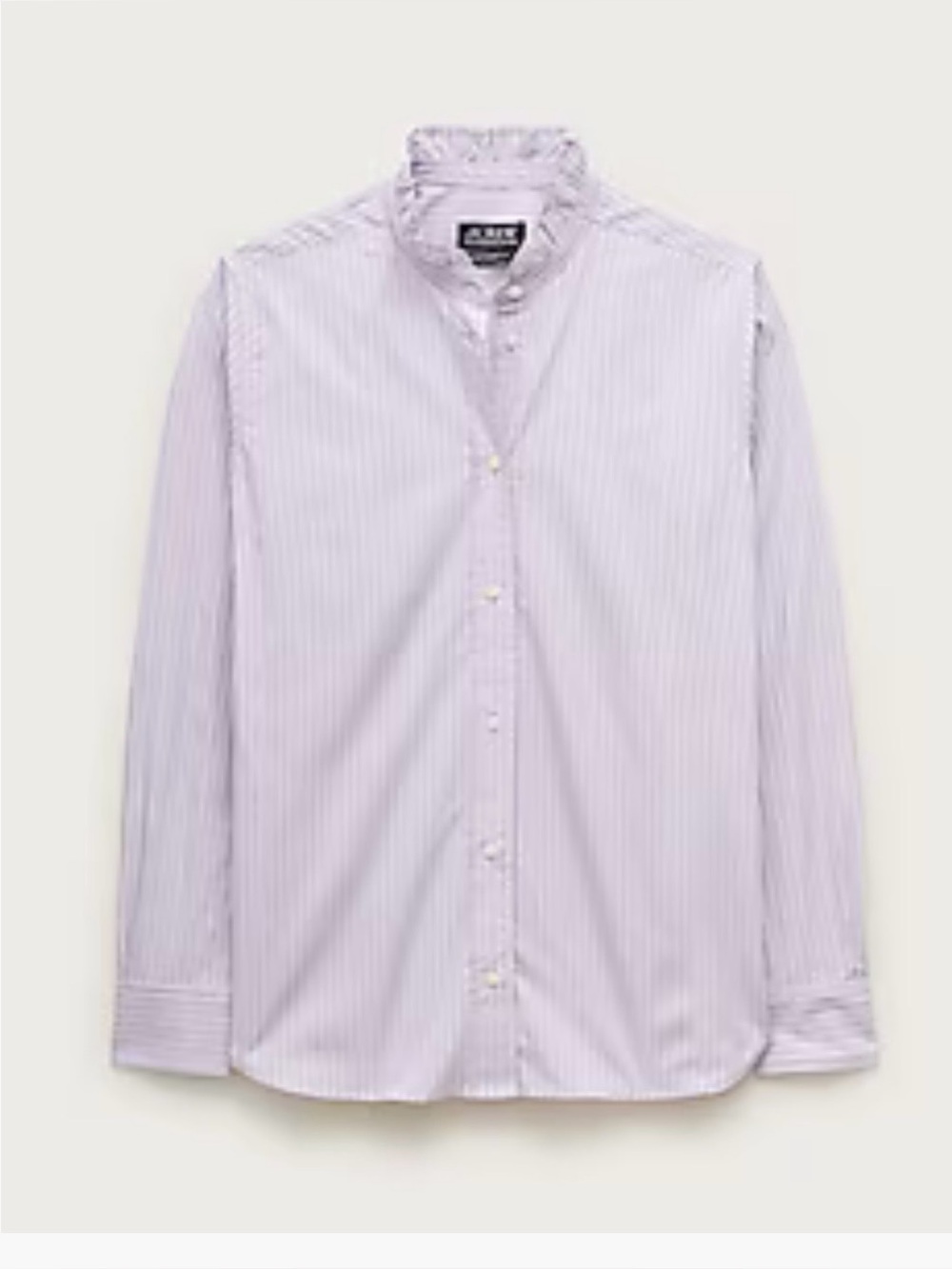 NWT J. Crew Jules ruffle-collar shirt in striped cotton poplin, 4T